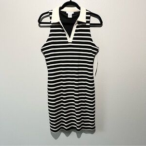 KIRIOUSE- NWT Black and White Striped Dress